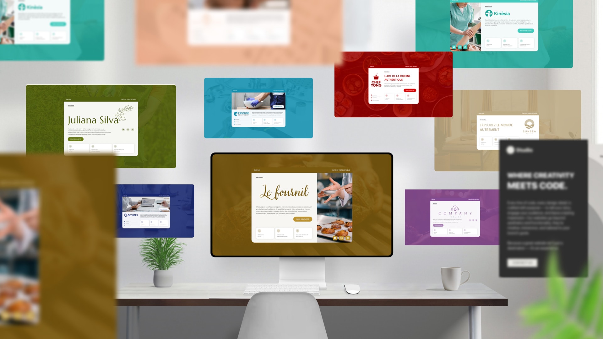 onepage carte de visite cover