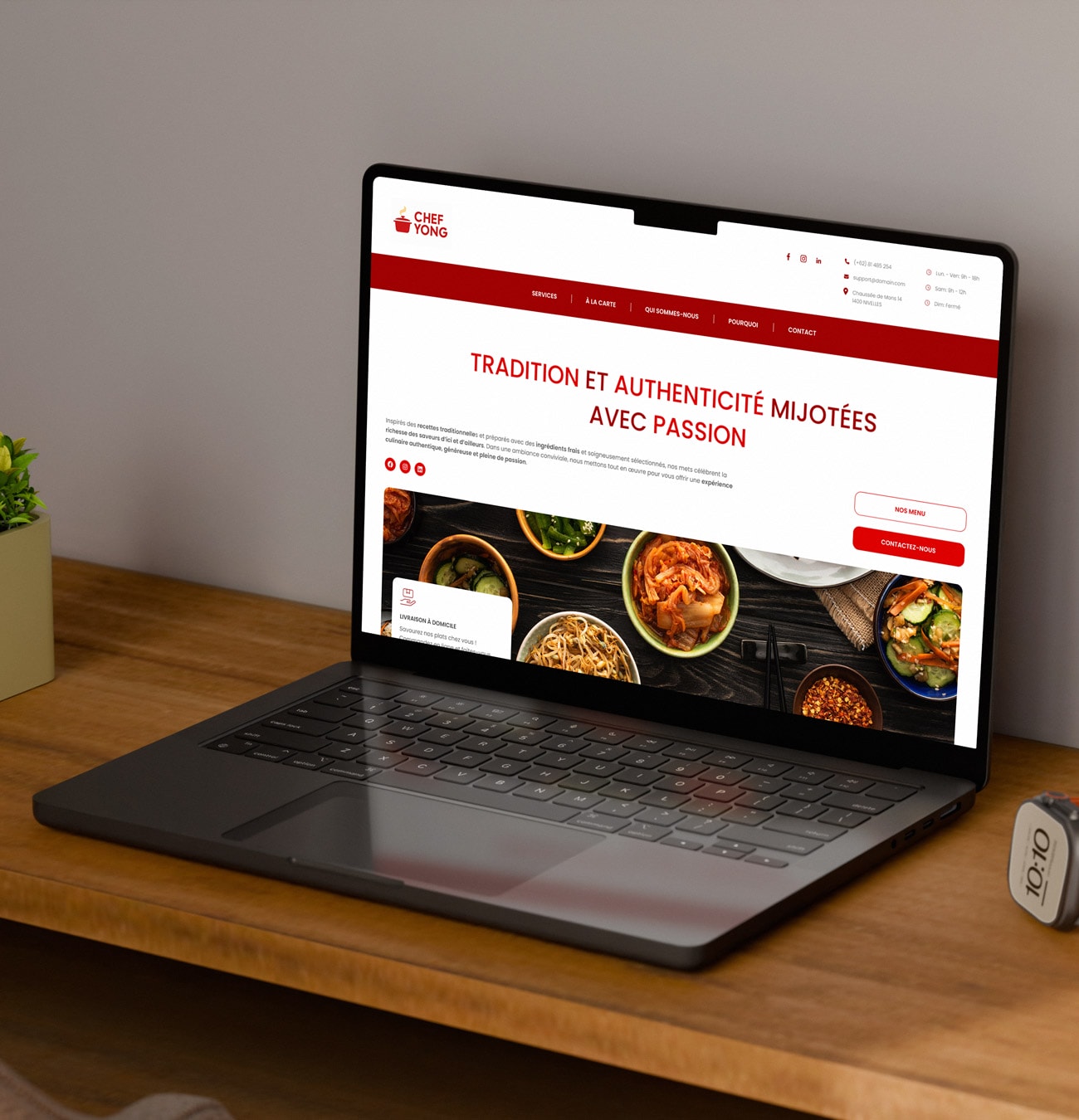 onepage wordpress secteur restaurant